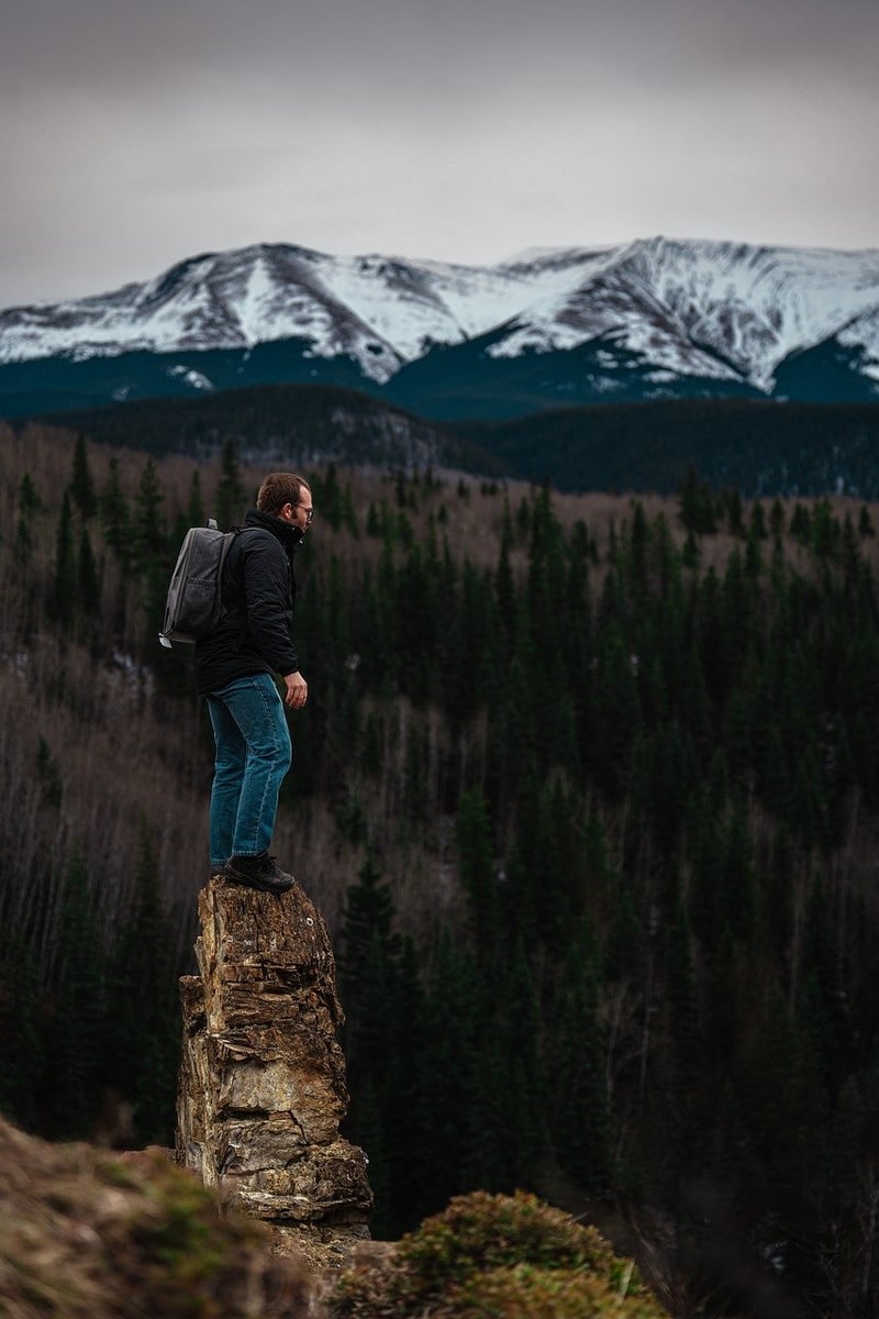 Hiker exploring new paths